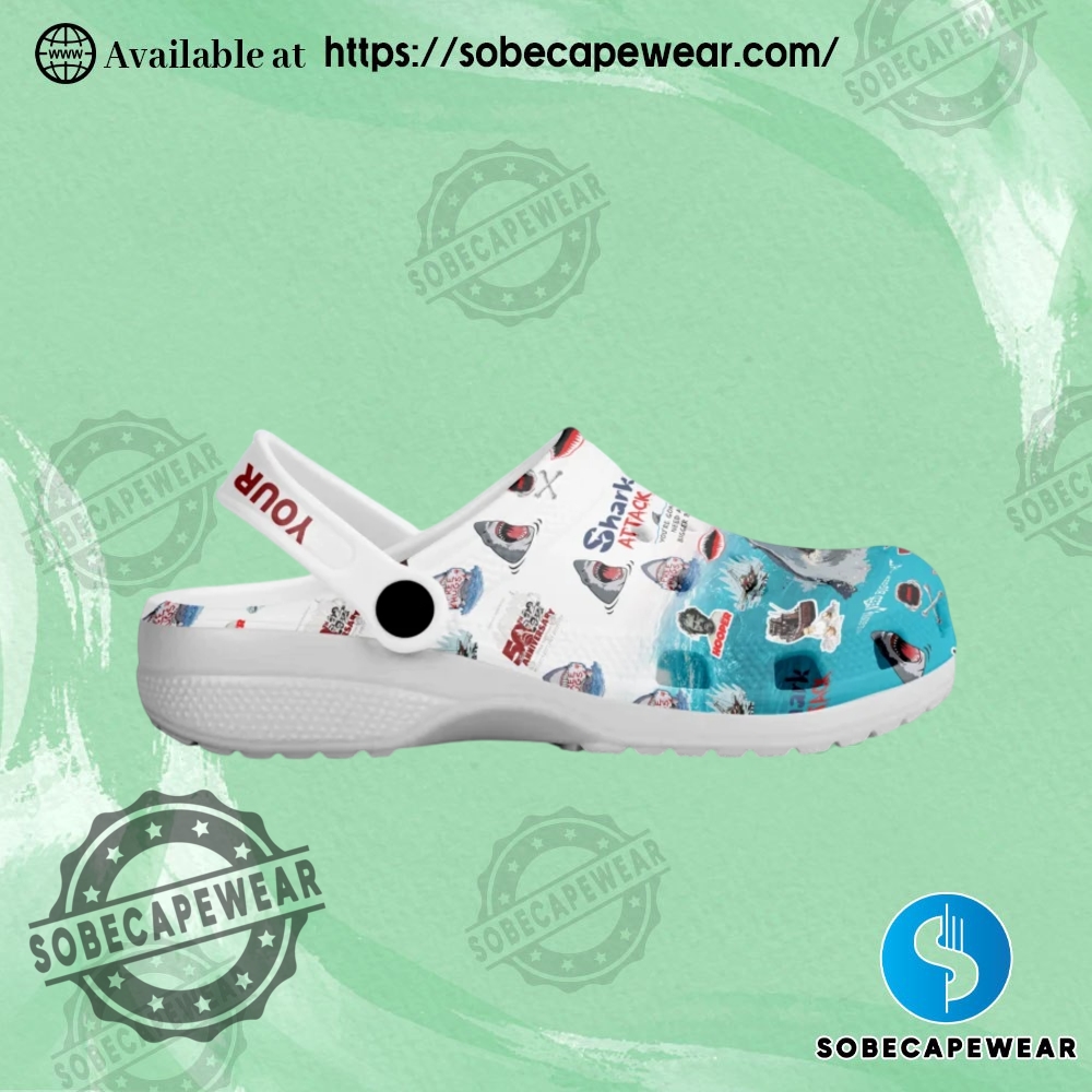Jaws Movie Crocs Crocband Clogs 4 Jaws Movie Crocs Crocband Clogs Crocs