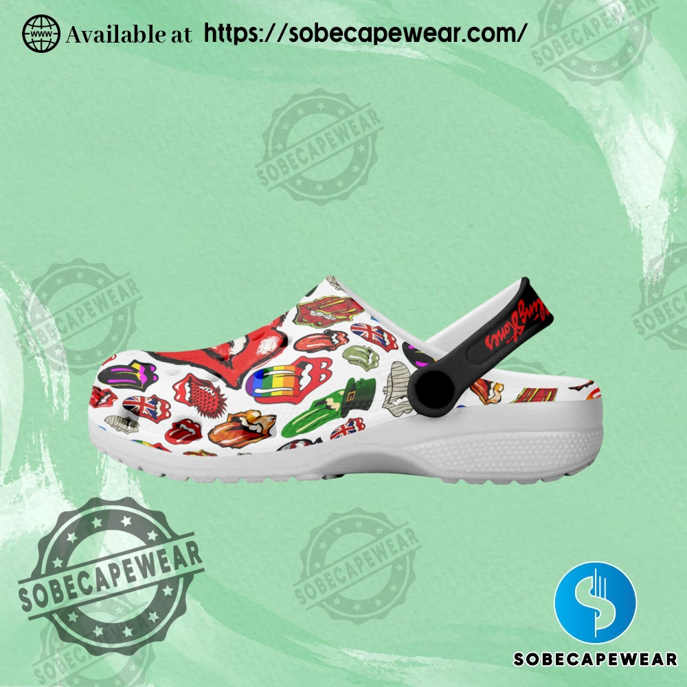 The Rolling Stones Music Crocs Crocband Clogs Ver 6 5 The Rolling Stones Music Crocs Crocband Clogs ver 6 Crocs